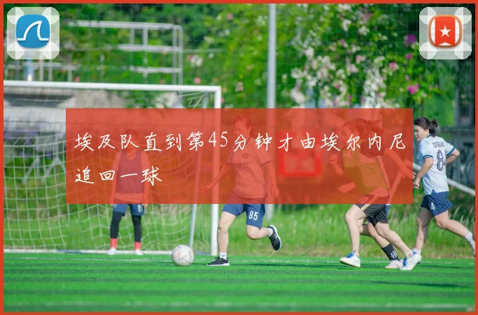 埃及队直到第45分钟才由埃尔内尼追回一球